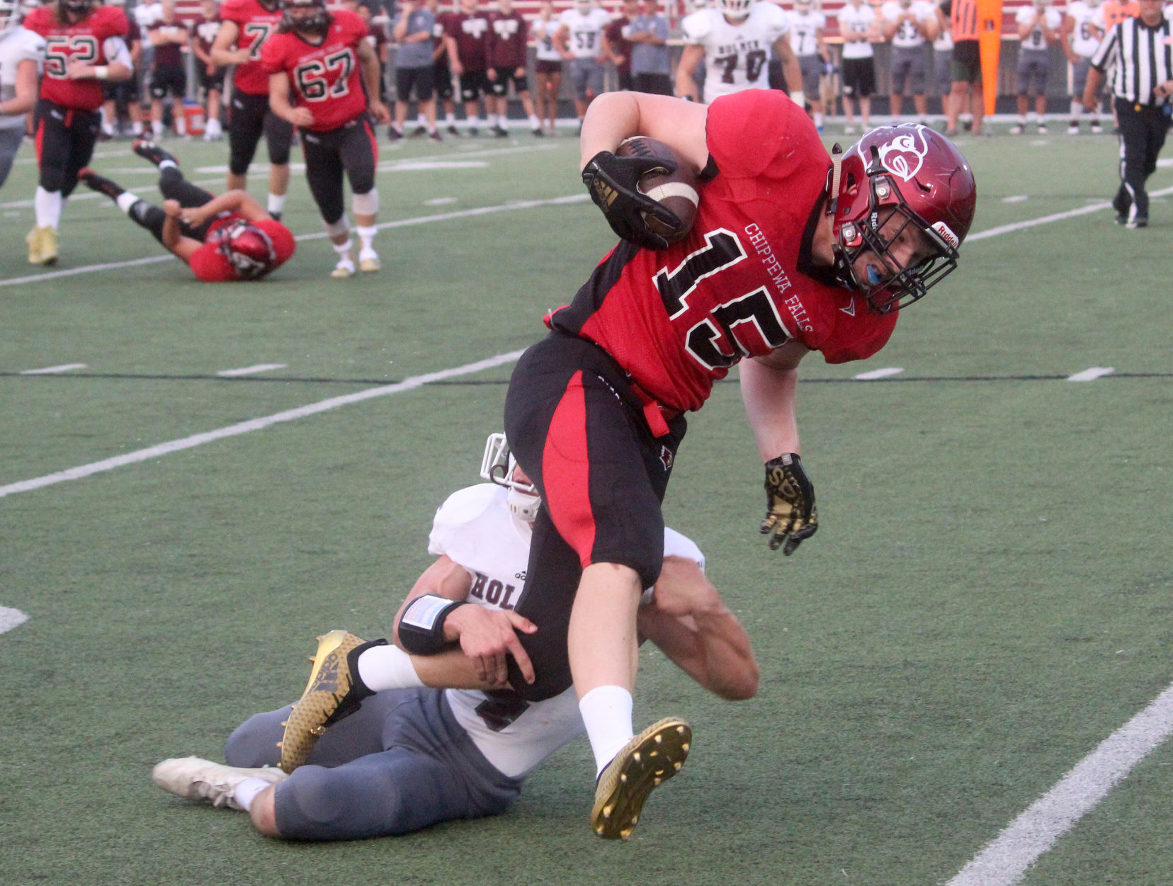 Holmen at Chi-Hi football 8-17-18